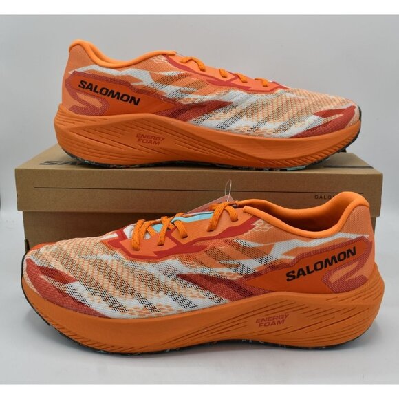 Salomon Mens Size 10.5 Aero Volt Tumeric Red Blue Road Running Shoes Sneakers main image 11